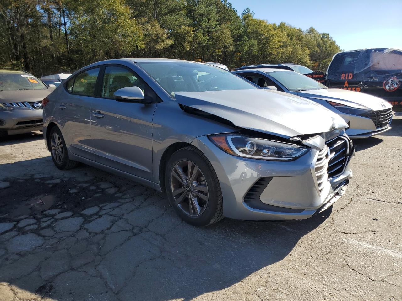 2017 Hyundai Elantra VIN 5NPD84LF4HH001359 Copart auction photo, front end damage thumbnail 4