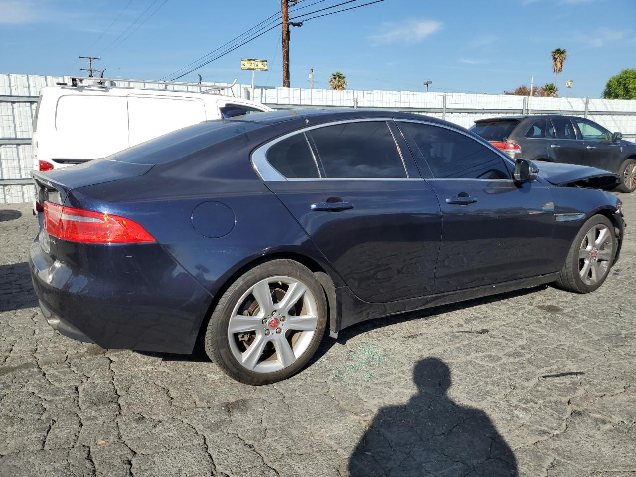 2018 Jaguar XE VIN SAJAE4FX8JCP35120 Copart auction photo, front end damage thumbnail 3