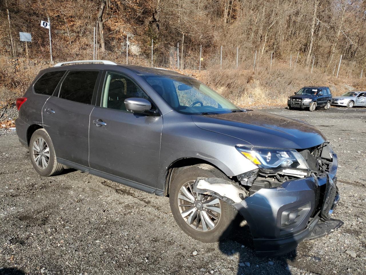 2019 Nissan Pathfinder VIN 5N1DR2MM0KC593470 Copart auction photo, all over / front end damage thumbnail 4