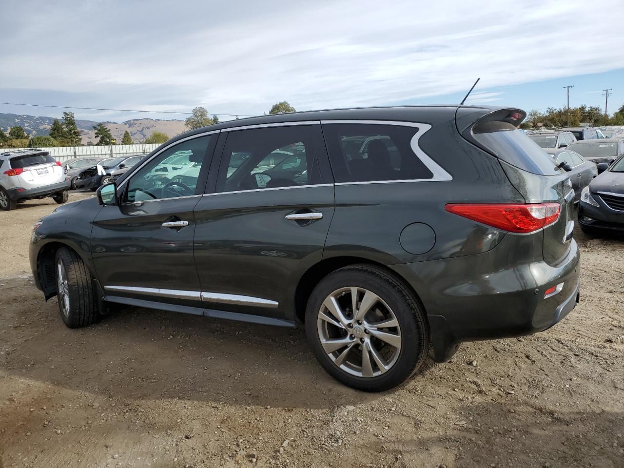 2013 Infiniti JX VIN 5N1AL0MM8DC300264 Copart auction photo, front end / undercarriage damage thumbnail 2