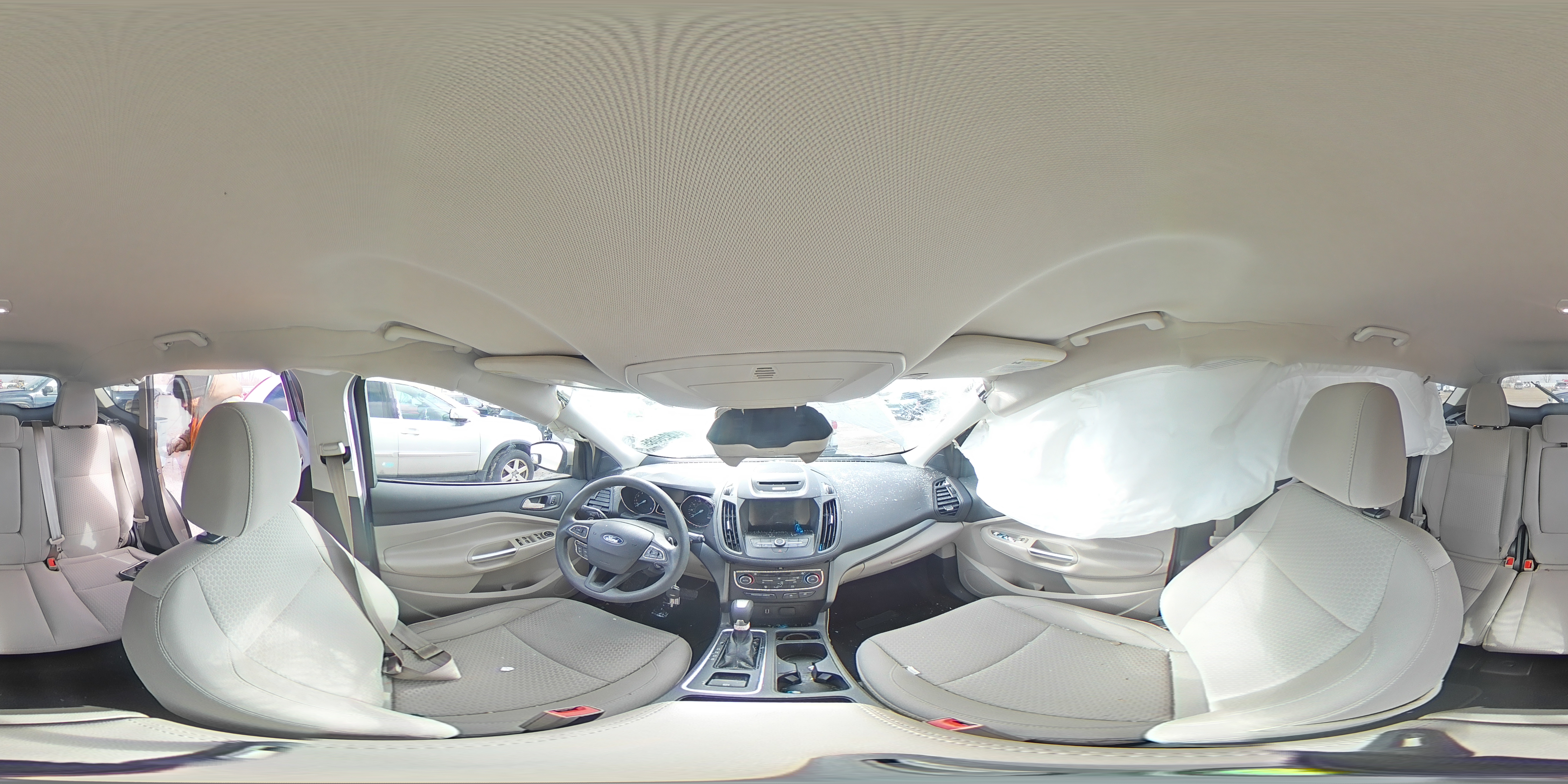 2017 Ford Escape VIN 1FMCU0GD3HUD74760 Copart auction photo, rollover damage thumbnail 13