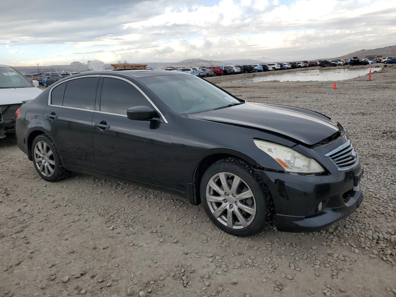 2011 Infiniti G VIN JN1CV6AR7BM407164 Copart auction photo, front end damage thumbnail 4