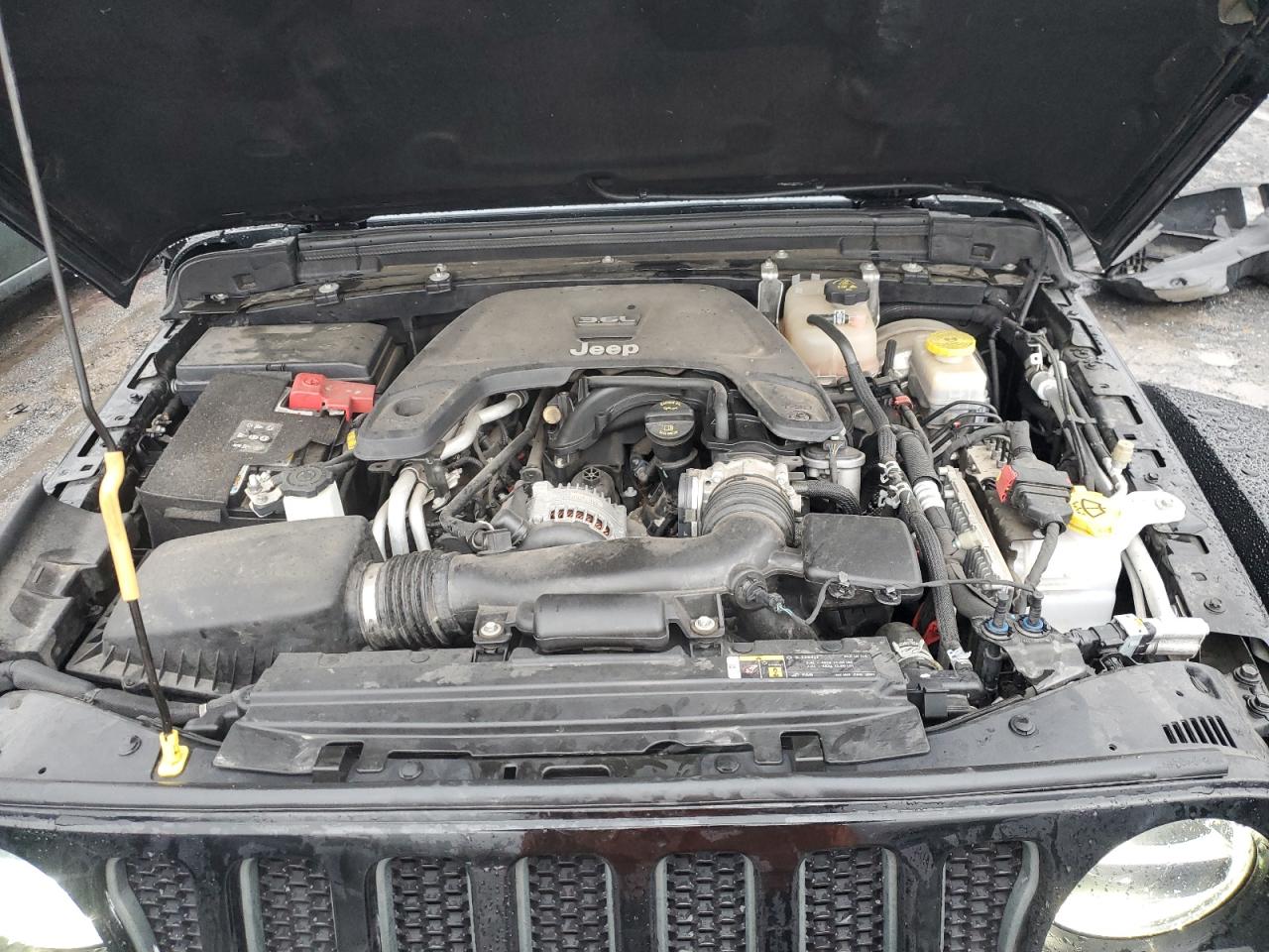 2020 Jeep Wrangler VIN 1C4HJXFG3LW244854 Copart auction photo, front end / side damage thumbnail 12