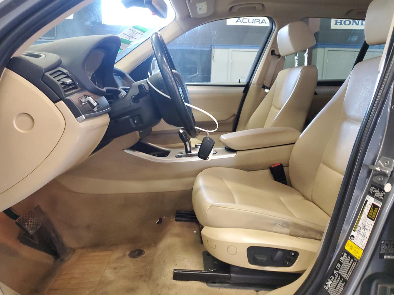 2011 BMW X3 VIN 5UXWX5C58BL702304 Copart auction photo, undercarriage / front end damage thumbnail 7
