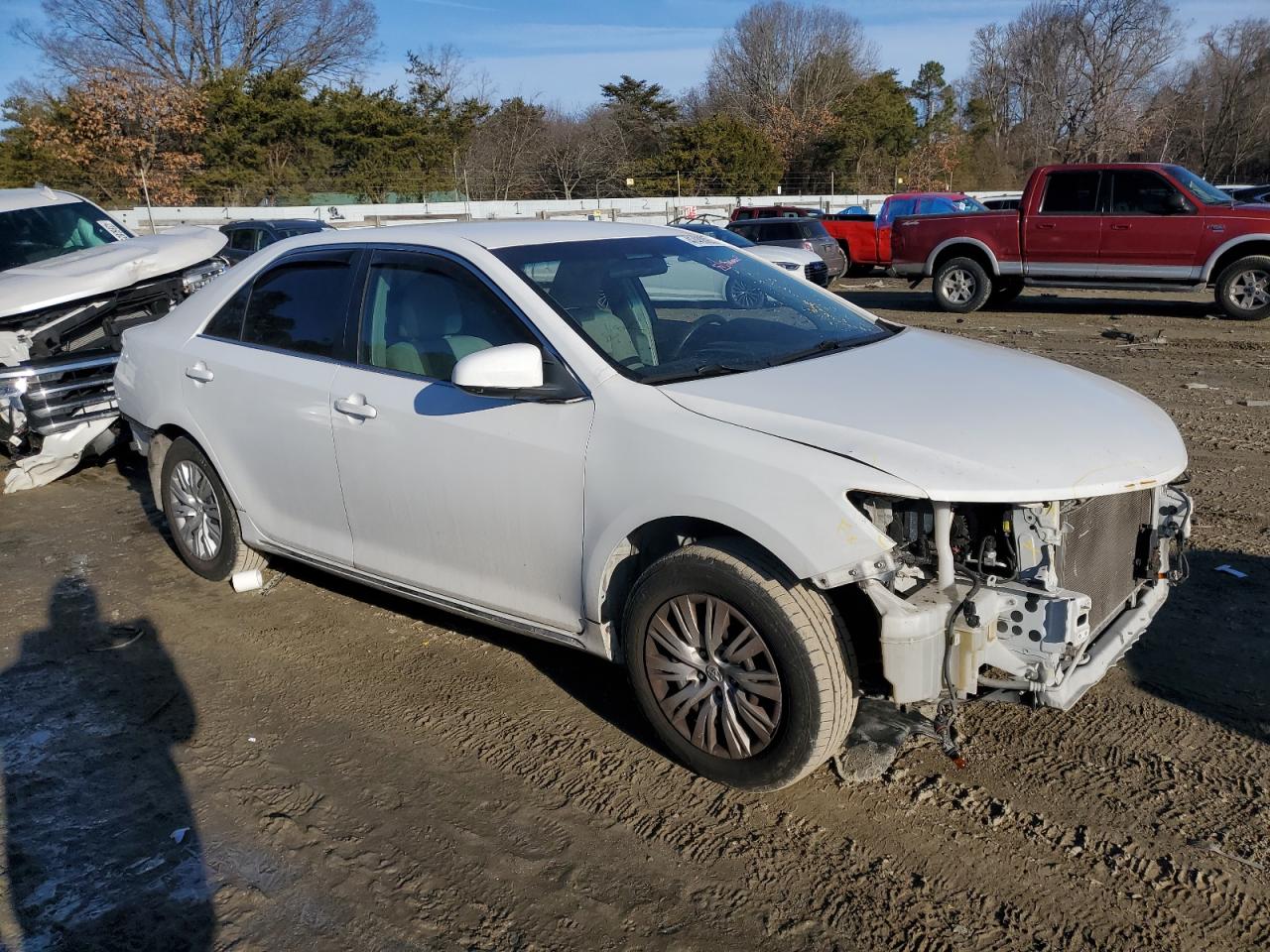 2014 Toyota Camry VIN 4T1BF1FK0EU436445 Copart auction photo, front end / rear end damage thumbnail 4