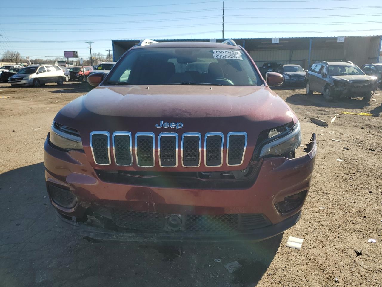 2021 Jeep Grand Cherokee VIN 1C4PJMCB3MD183344 Copart auction photo, front end / rear end damage thumbnail 5