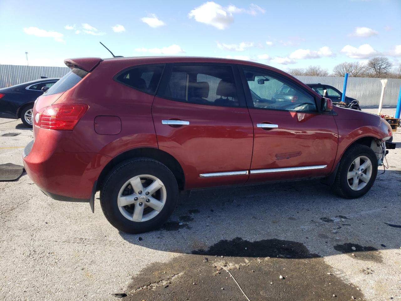 2013 Nissan Rogue VIN JN8AS5MT5DW523845 Copart auction photo, front end / side damage thumbnail 3