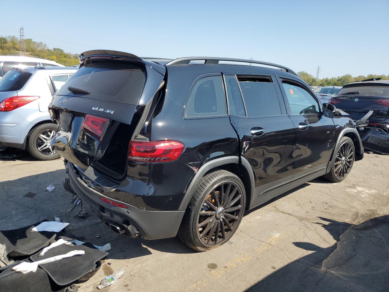 2021 Mercedes-Benz GLB VIN W1N4M5BBXMW146290 Copart auction photo, all over damage thumbnail 3