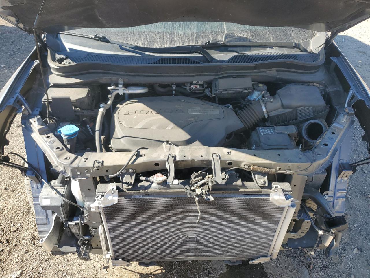 2019 Honda Pilot VIN 5FNYF5H60KB040543 Copart auction photo, front end / side damage thumbnail 11