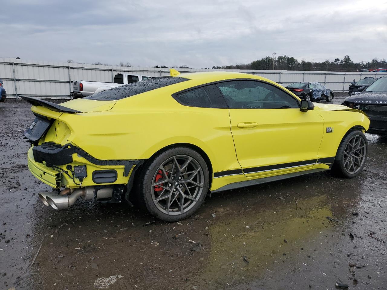 2021 Ford Mustang VIN 1FA6P8R09M5552053 Copart auction photo, rear end / front end damage thumbnail 3