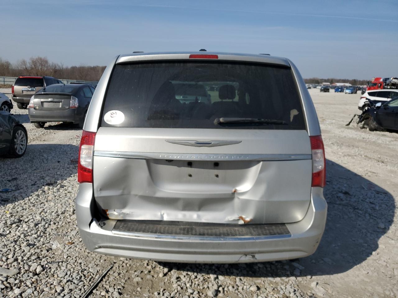 2011 Chrysler Town & Country VIN 2A4RR8DG2BR633444 Copart auction photo, rear end damage thumbnail 6