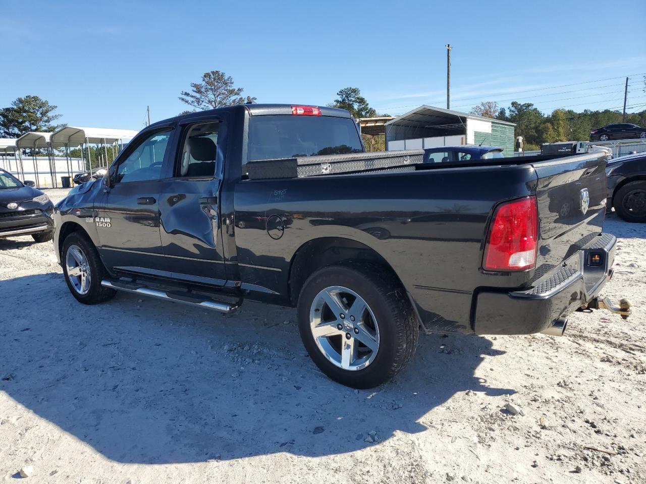 2015 RAM 1500 VIN 1C6RR7FT6FS656893 Copart auction photo, side damage thumbnail 2