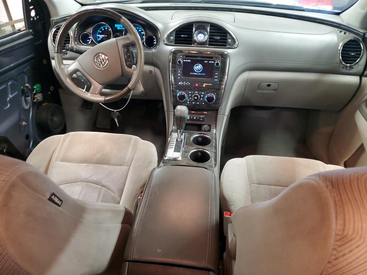 2013 Buick Enclave VIN 5GAKRBKD9DJ262921 Copart auction photo, side / front end damage thumbnail 8