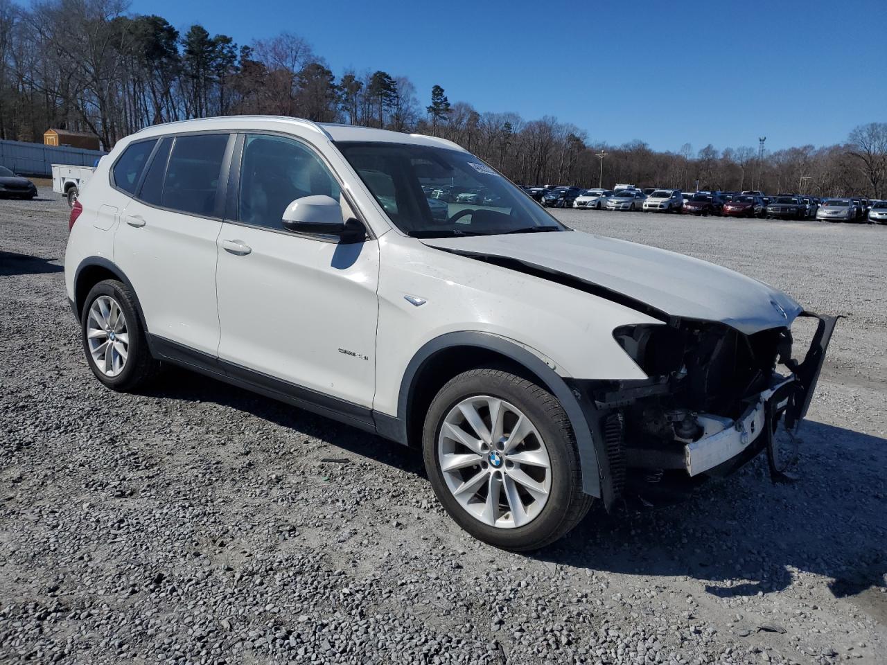 2017 BMW X3 VIN 5UXWZ7C36H0V89726 Copart auction photo, front end damage thumbnail 4