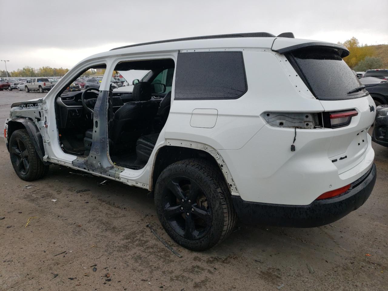 2021 Jeep Grand Cherokee VIN 1C4RJKAG5M8145747 Copart auction photo, side / front end damage thumbnail 2