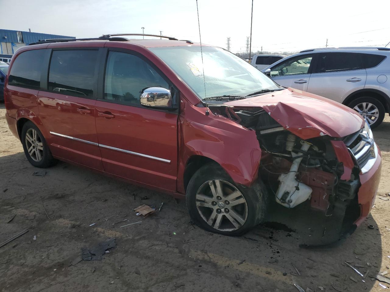 2008 Dodge Caravan VIN 2D8HN54XX8R734270 Copart auction photo, rear end / front end damage thumbnail 4