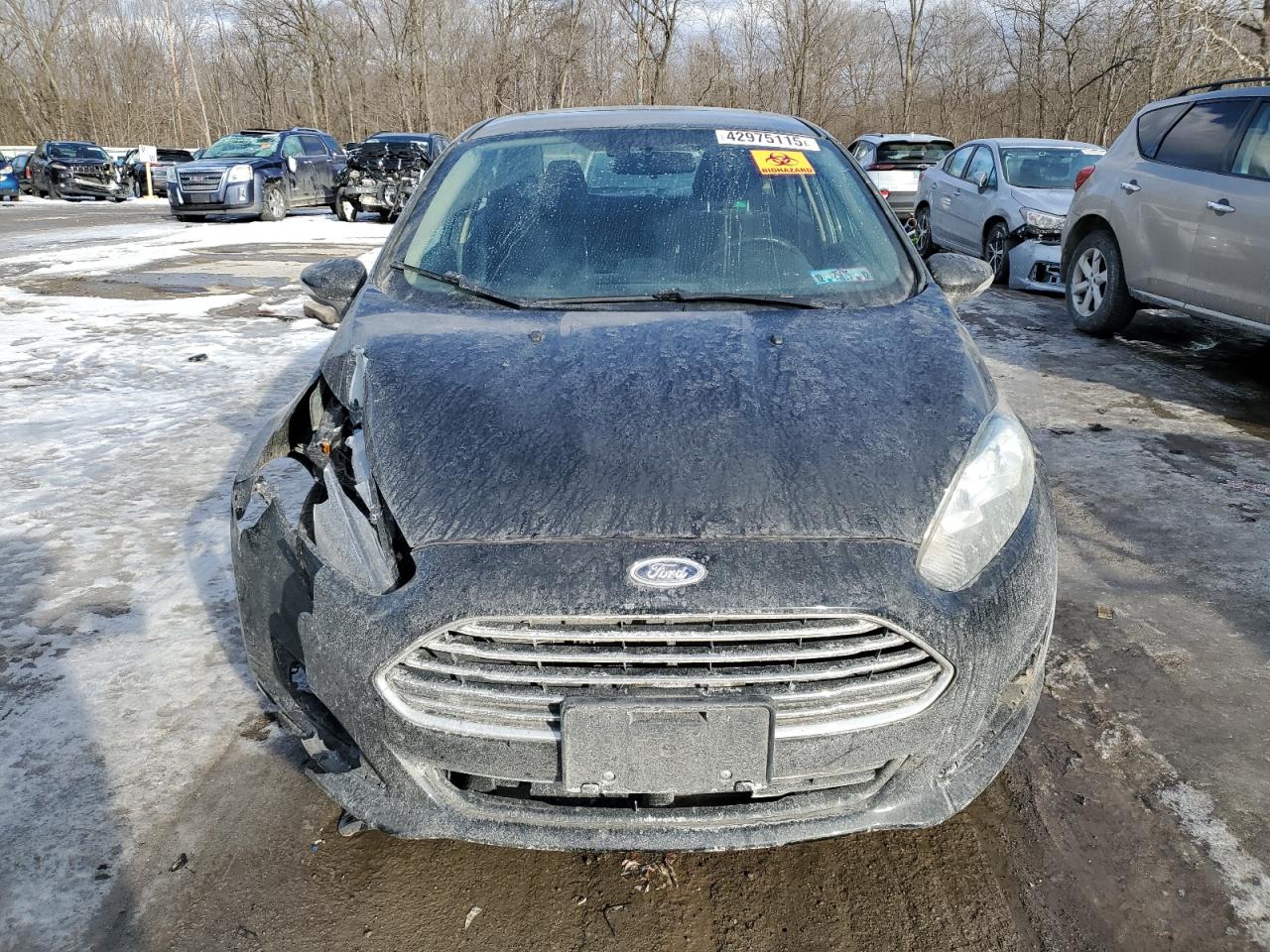 2015 Ford Fiesta VIN 3FADP4BJXFM127179 Copart auction photo, front end / side damage thumbnail 5