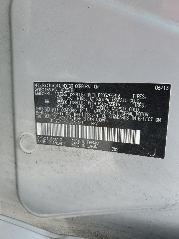2013 Toyota xB VIN JTLZE4FE9DJ042481 Copart auction photo, front end damage thumbnail 15