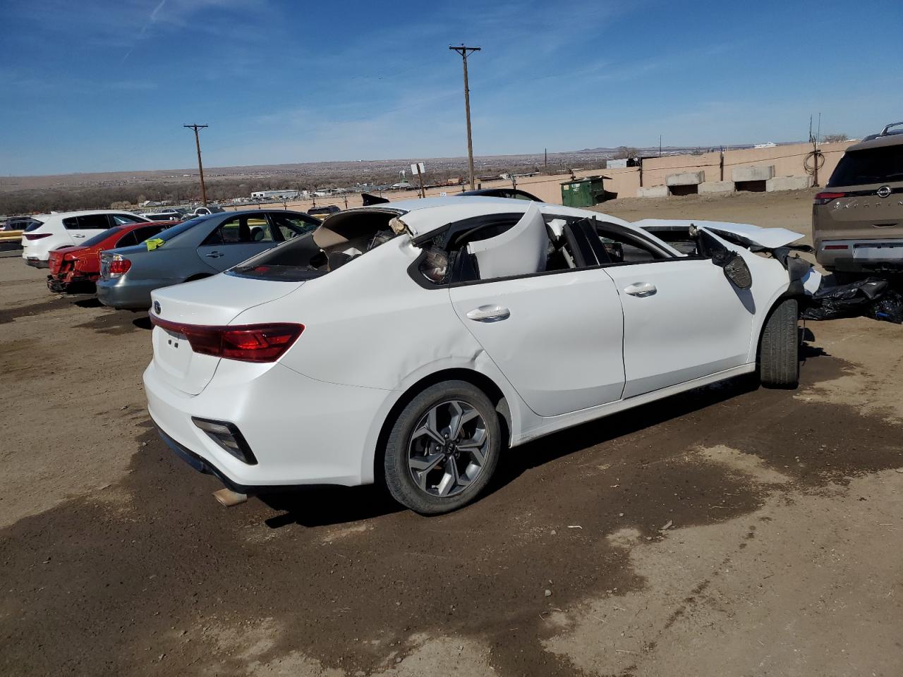 2021 KIA Forte VIN 3KPF24AD0ME276575 Copart auction photo, rollover damage thumbnail 3