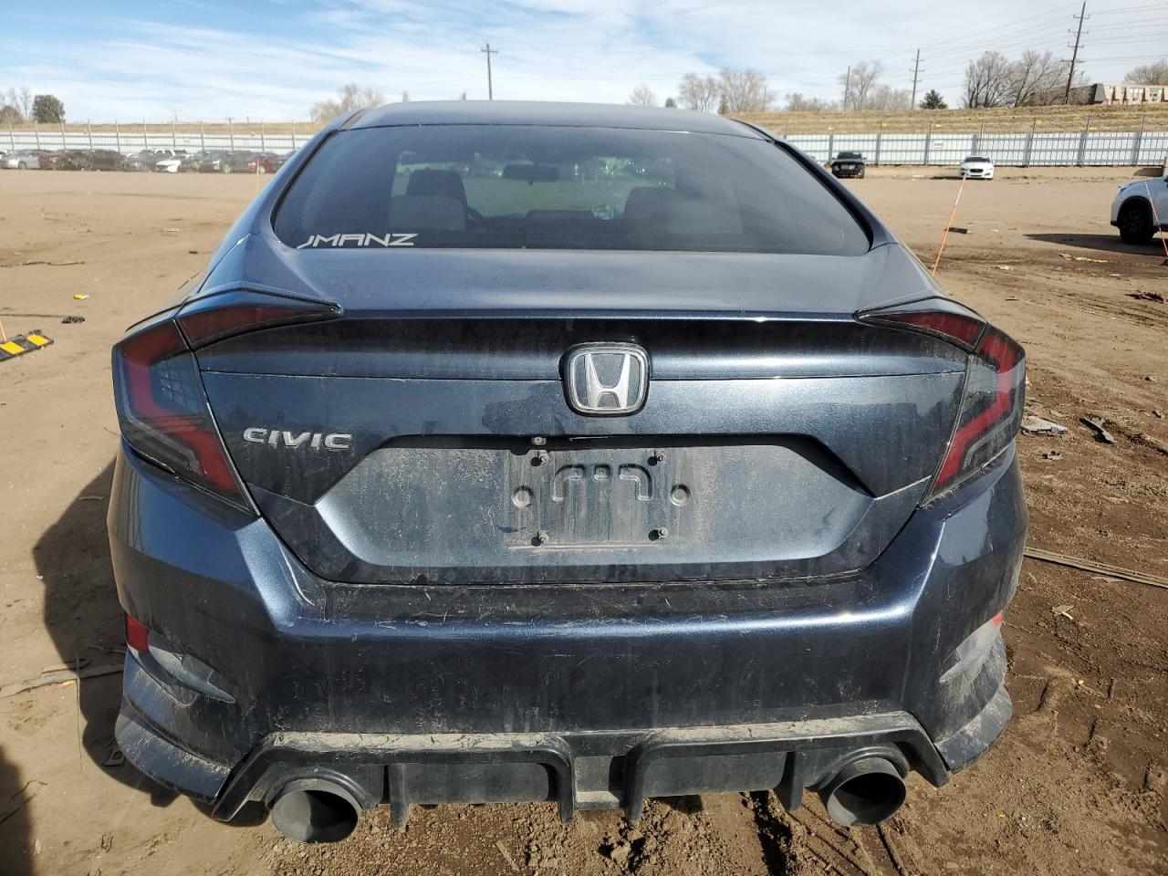 2019 Honda Civic VIN 2HGFC2F69KH541525 Copart auction photo, rear end / hail damage thumbnail 6