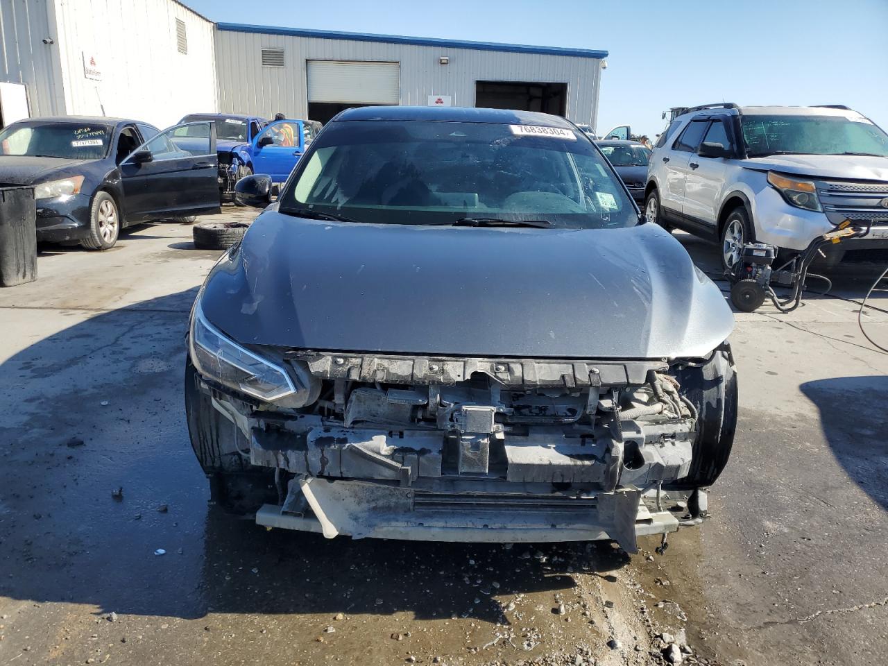 2020 Nissan Sentra VIN 3N1AB8DV7LY232790 Copart auction photo, side / front end damage thumbnail 5