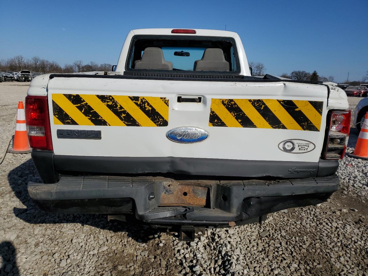 2009 Ford Ranger VIN 1FTYR10D09PA35109 Copart auction photo, rear end damage thumbnail 6