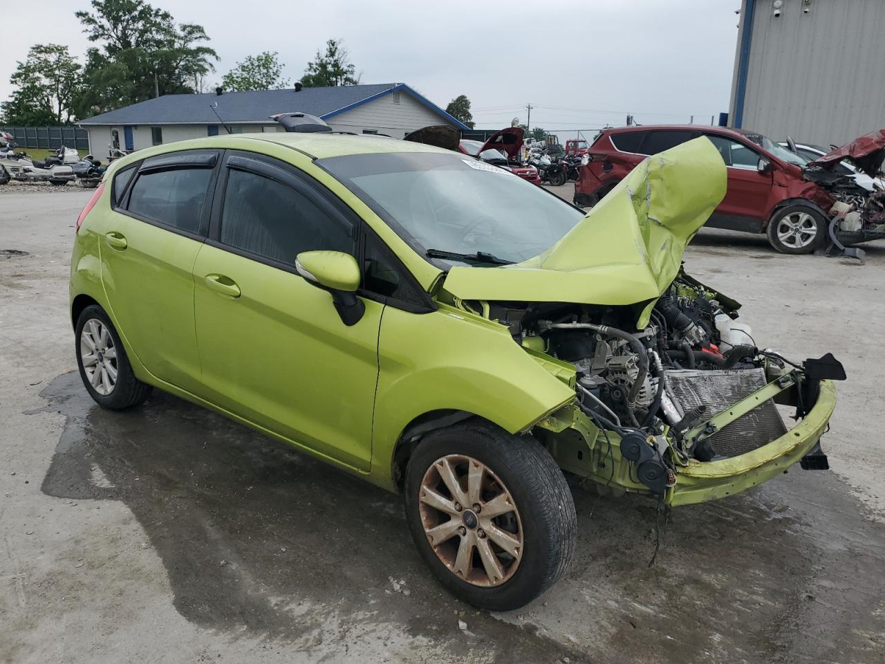 2013 Ford Fiesta VIN 3FADP4EJ5DM192076 Copart auction photo, front end / rear end damage thumbnail 4
