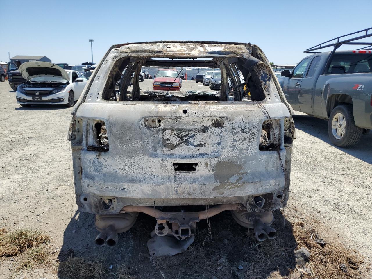 2007 GMC Acadia VIN 1GKEV33767J150186 Copart auction photo, burn damage thumbnail 6