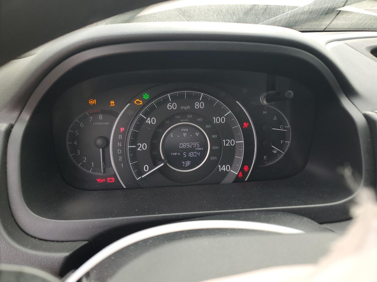 2014 Honda CR-V VIN 5J6RM3H5XEL017319 Copart auction photo, front end damage thumbnail 9