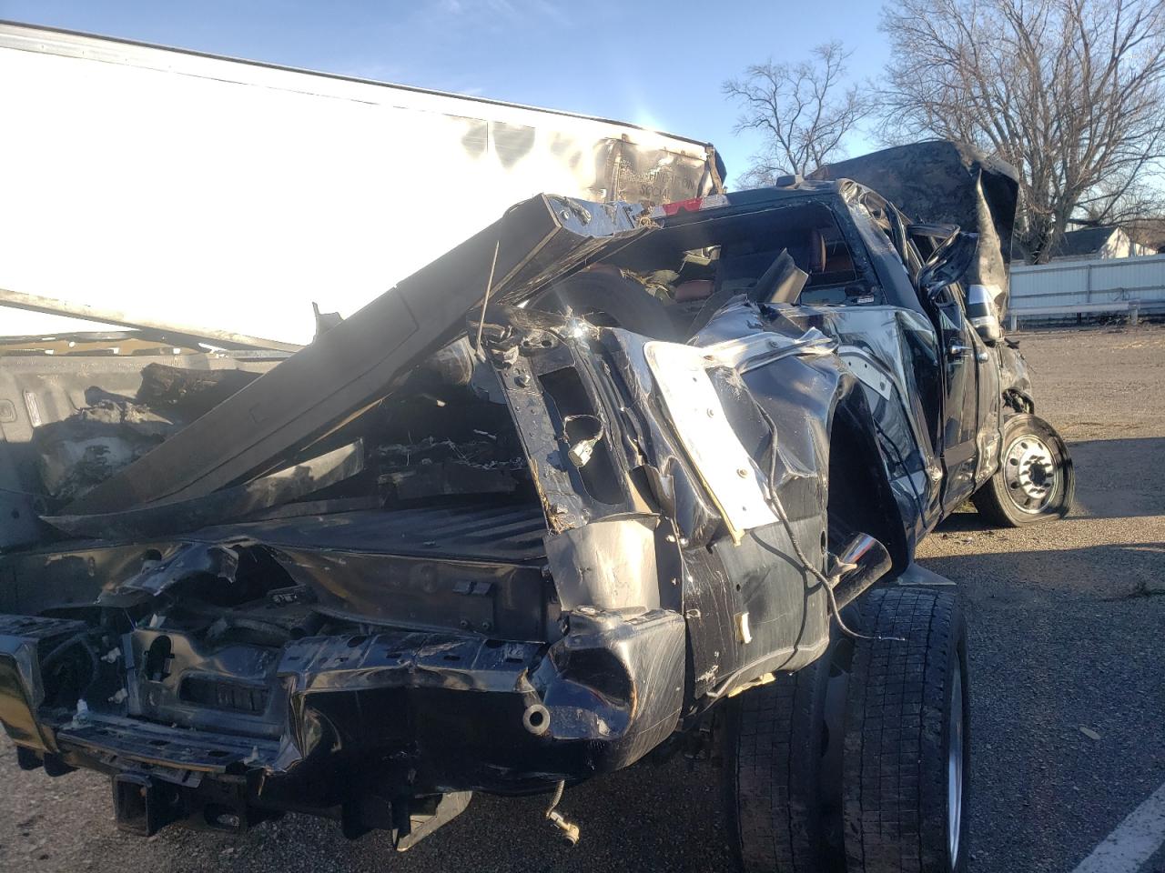 2022 Ford F450 VIN 1FT8W4DT4NEC32110 Copart auction photo, all over / missing/altered vin damage thumbnail 3