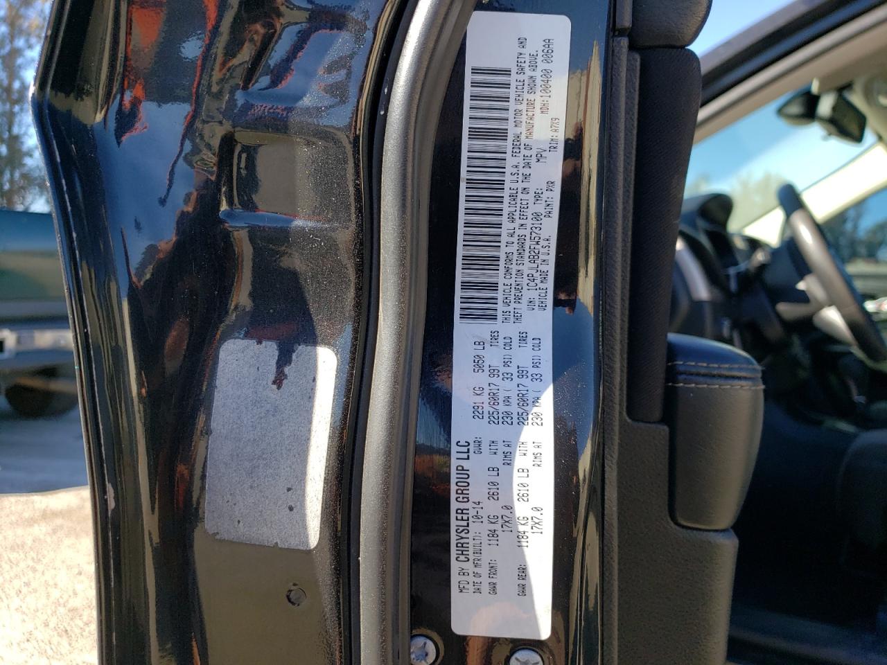 2015 Jeep Grand Cherokee VIN 1C4PJLAB2FW573100 Copart auction photo, front end damage thumbnail 12