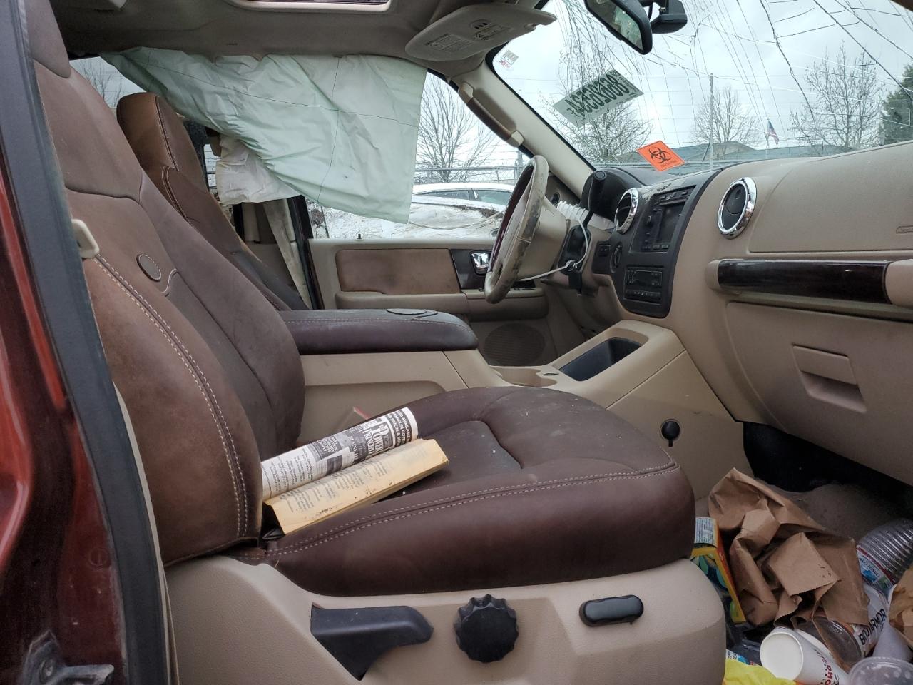 2006 Ford Expedition VIN 1FMFU18576LA84700 Copart auction photo, all over damage thumbnail 7