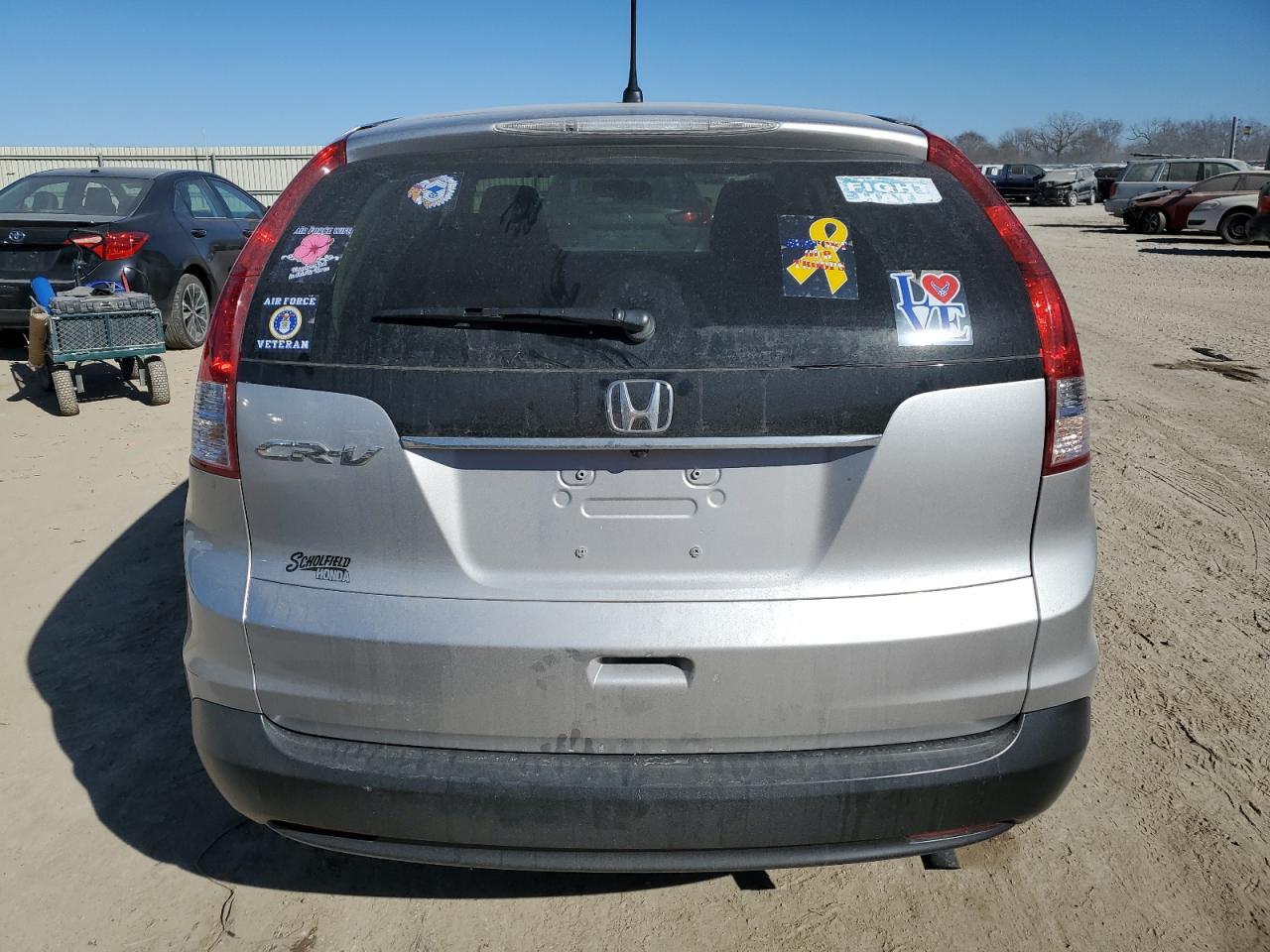 2013 Honda CR-V VIN 3CZRM3H53DG702225 Copart auction photo, front end damage thumbnail 6