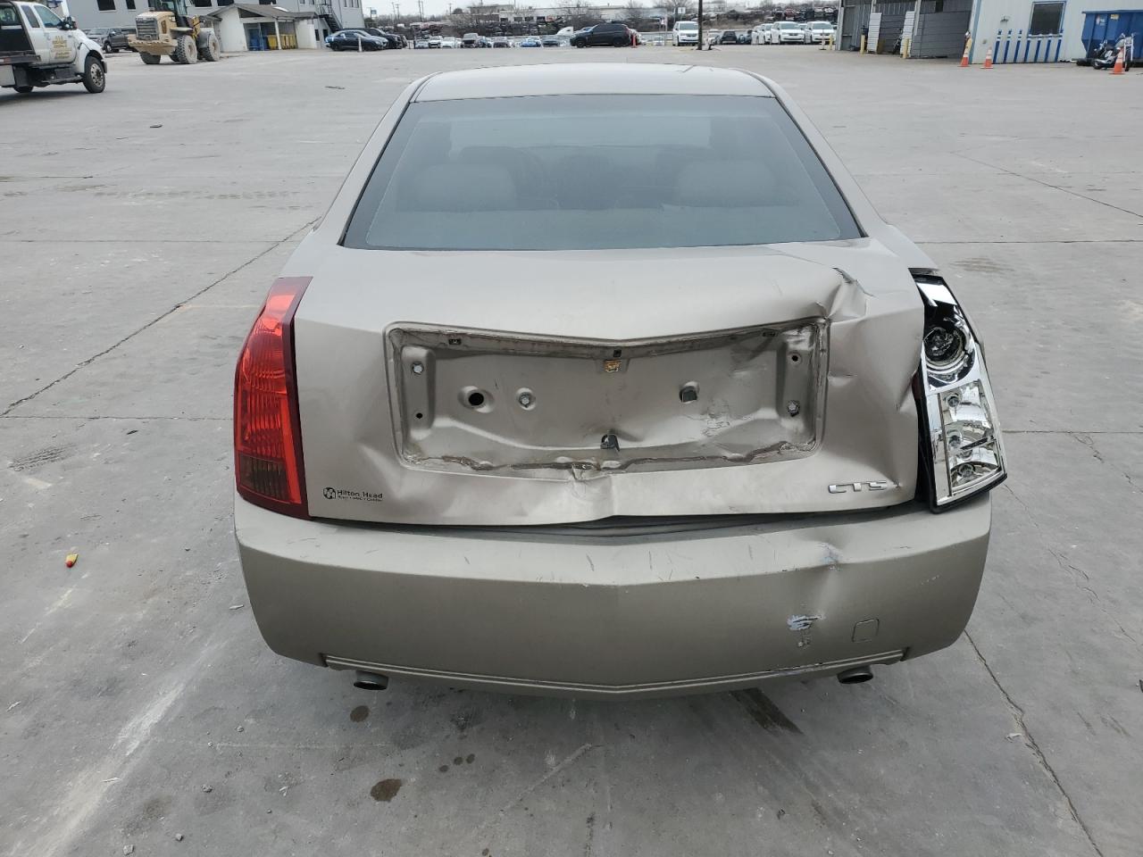 2004 Cadillac CTS VIN 1G6DM577040119987 Copart auction photo, front end / rear end damage thumbnail 6