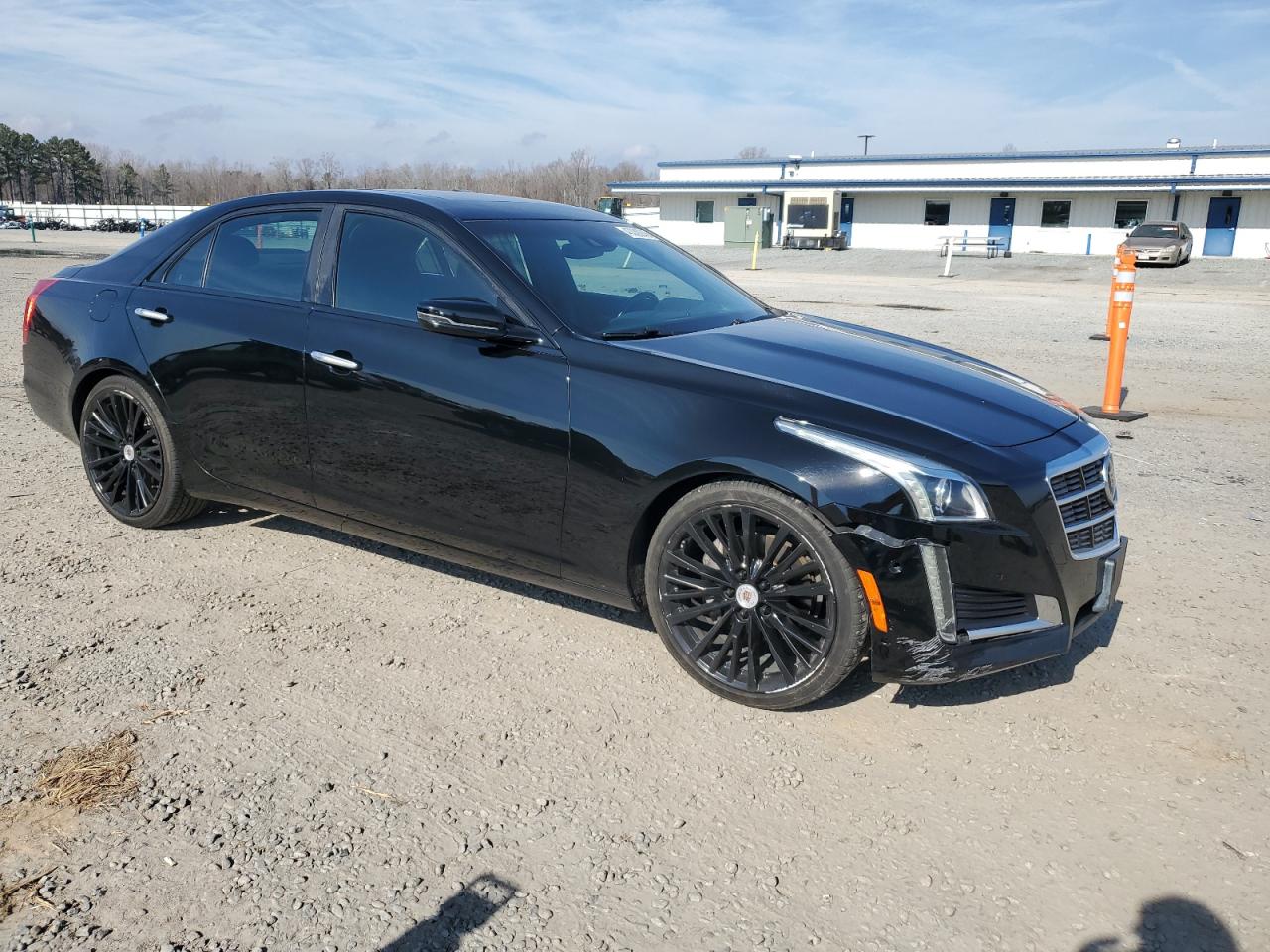 2014 Cadillac CTS VIN 1G6AZ5S35E0153742 Copart auction photo, front end damage thumbnail 4