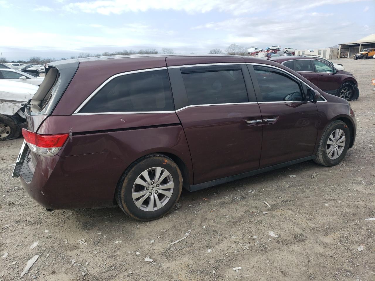 2014 Honda Odyssey VIN 5FNRL5H42EB028927 Copart auction photo, rear end damage thumbnail 3