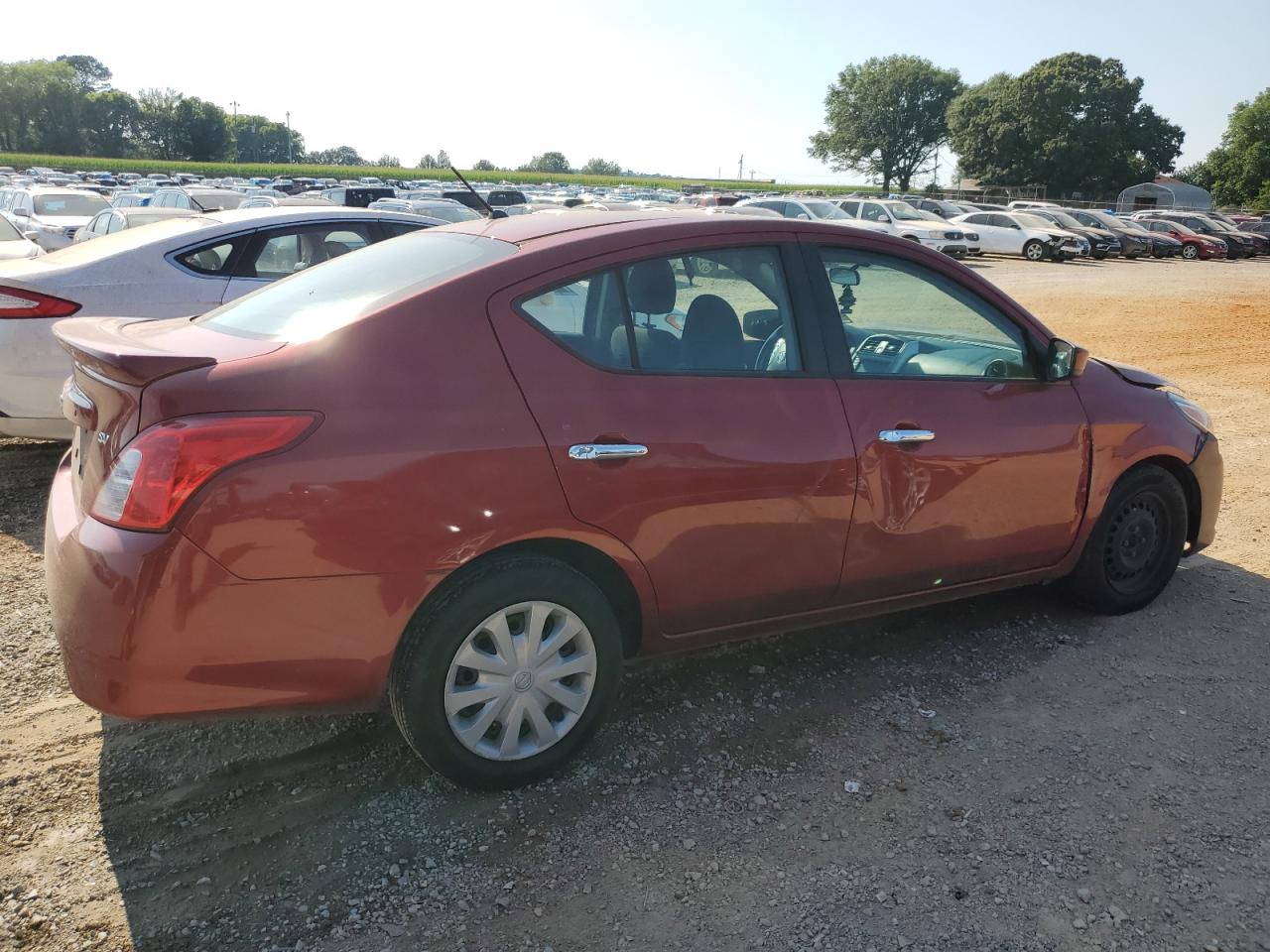 2018 Nissan Versa VIN 3N1CN7AP5JL885970 Copart auction photo, front end / side damage thumbnail 3