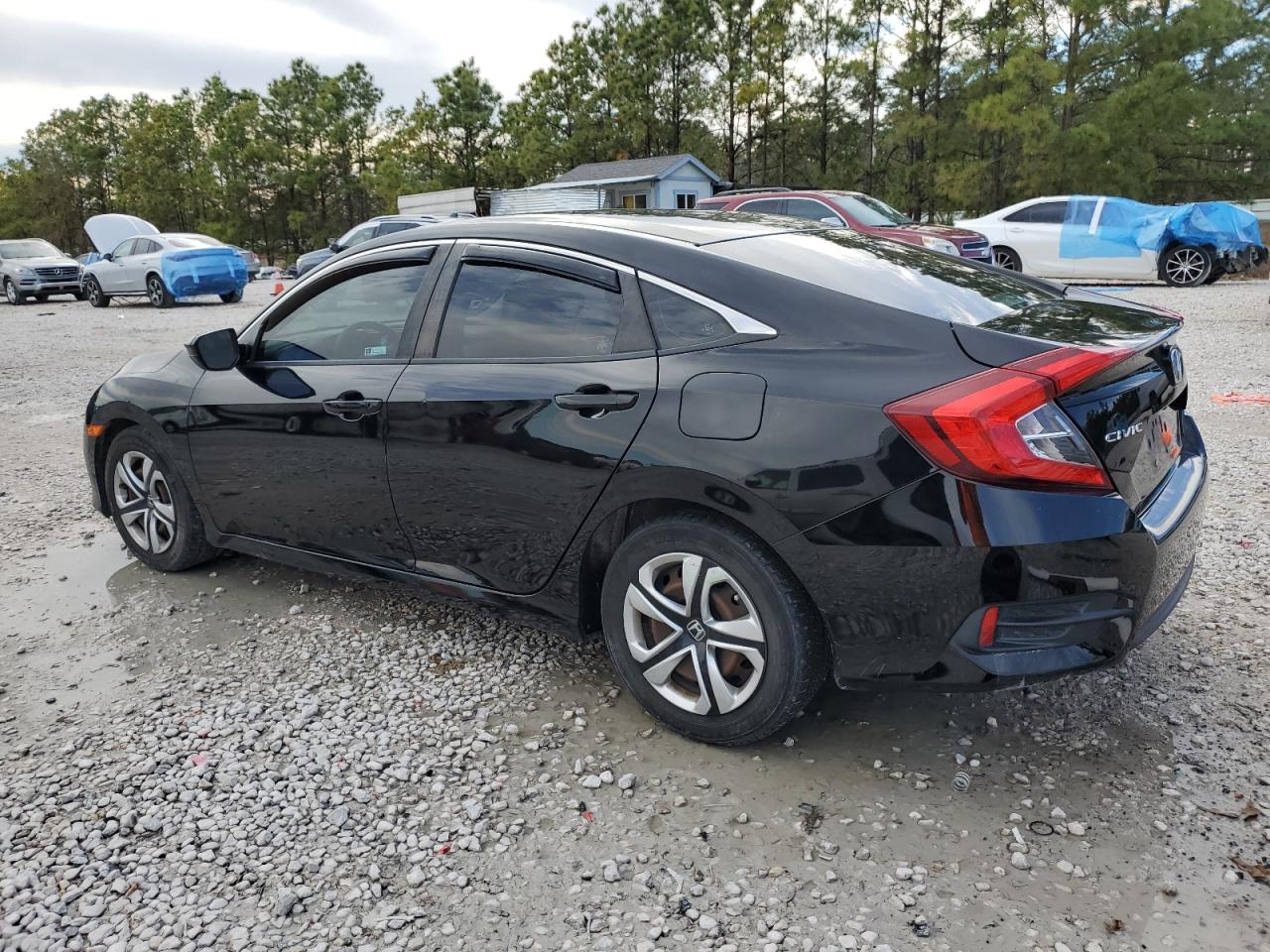 2018 Honda Civic VIN 2HGFC2F55JH591036 Copart auction photo, front end / minor dent/scratches damage thumbnail 2