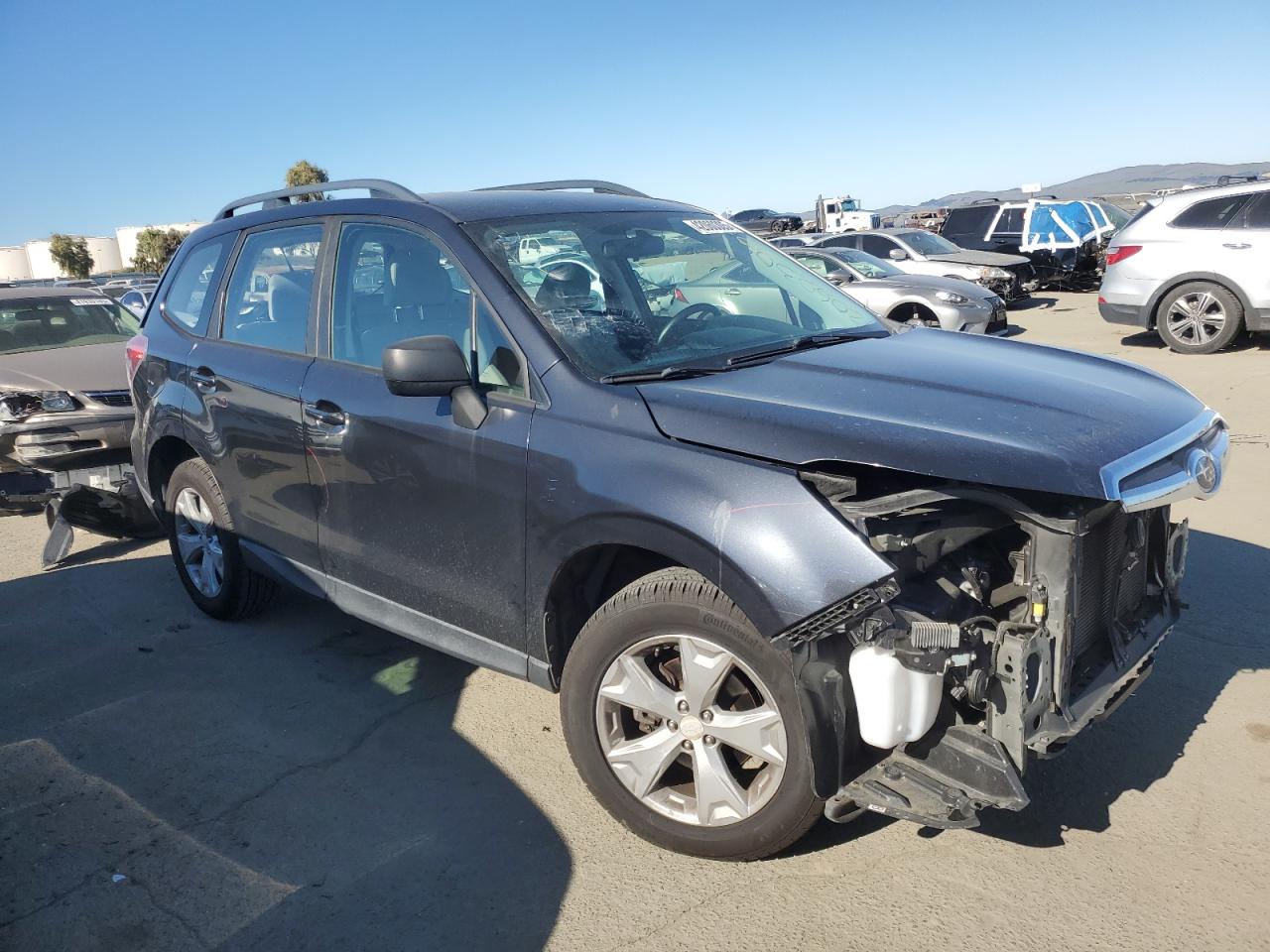2015 Subaru Forester VIN JF2SJABC3FH822662 Copart auction photo, front end damage thumbnail 4