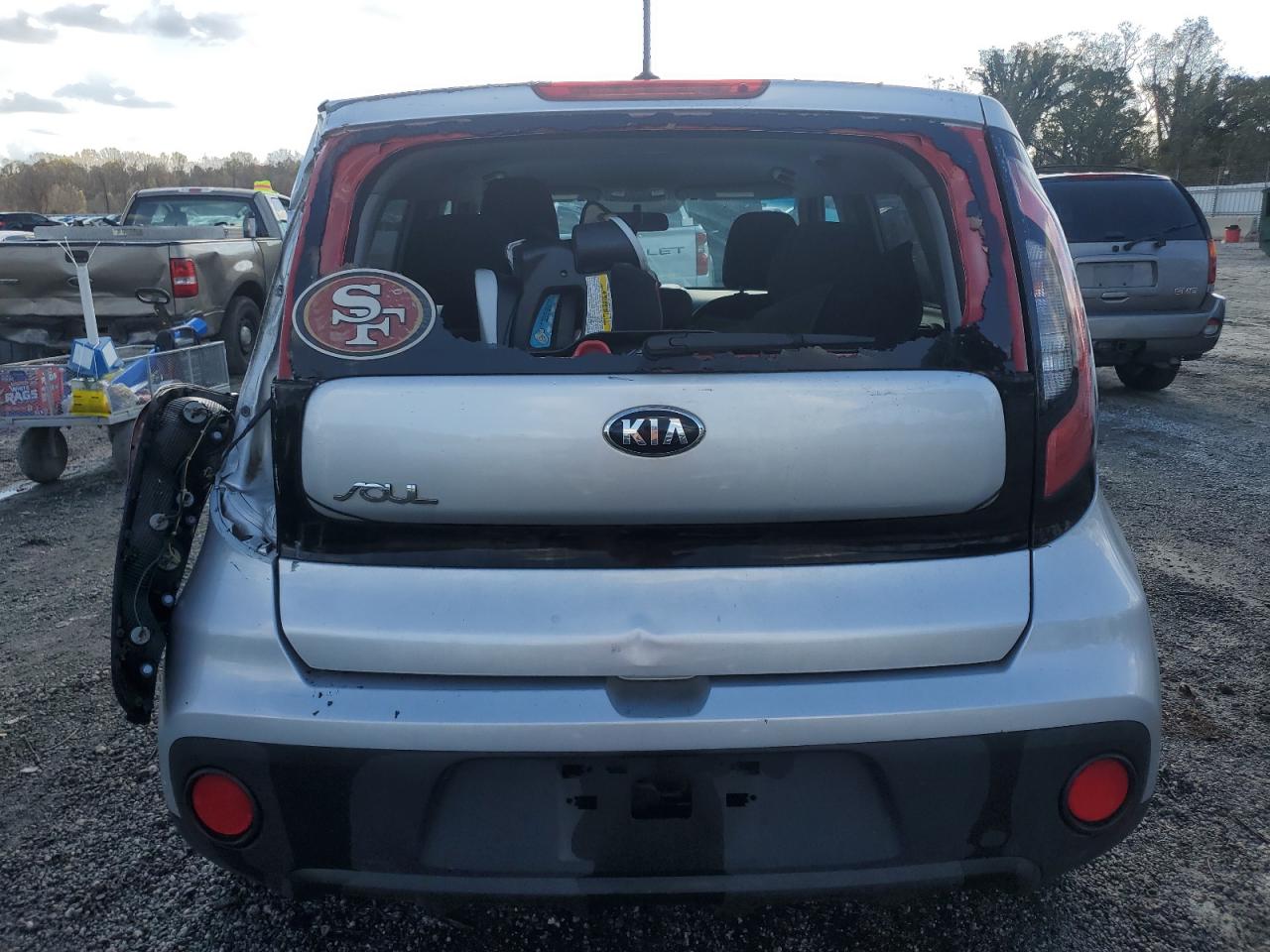 2017 KIA Soul VIN KNDJN2A22H7454741 Copart auction photo, all over damage thumbnail 6