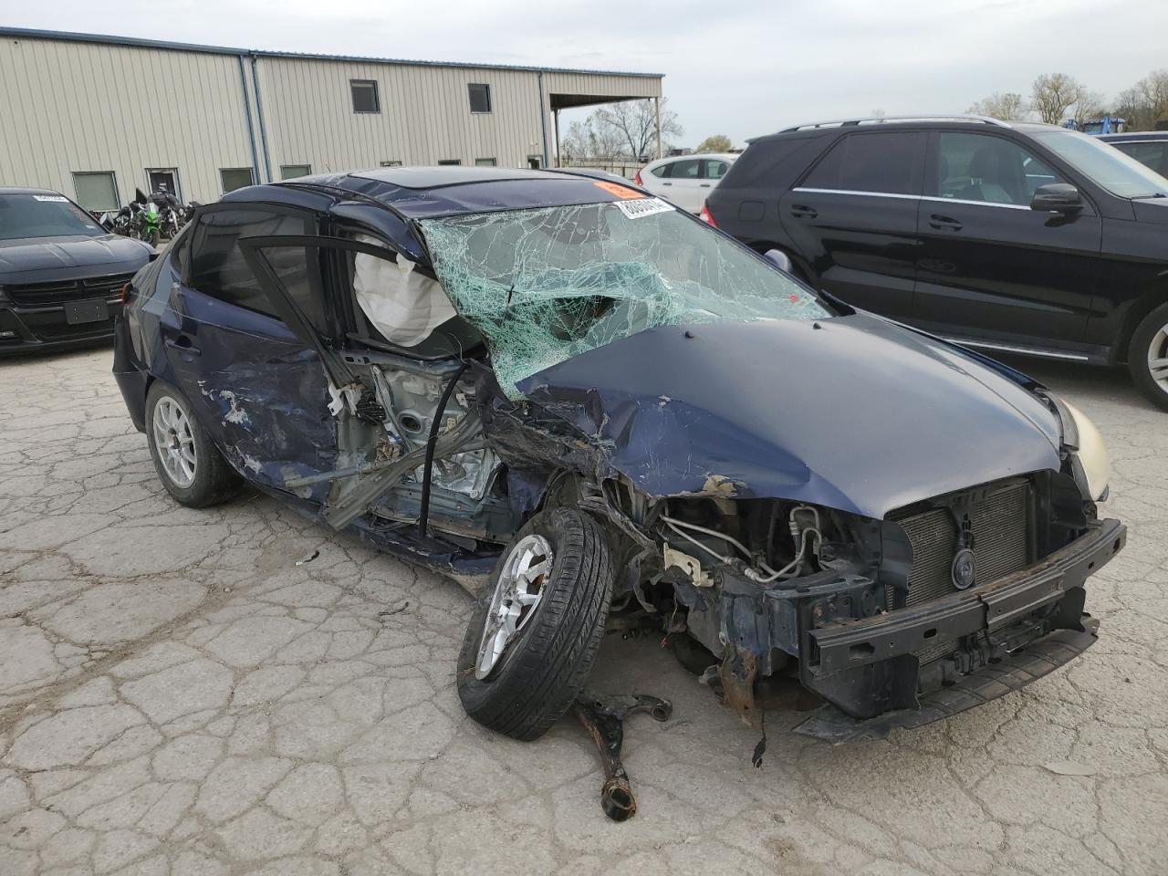 2009 Hyundai Elantra VIN KMHDU46D49U597257 Copart auction photo, all over damage thumbnail 4