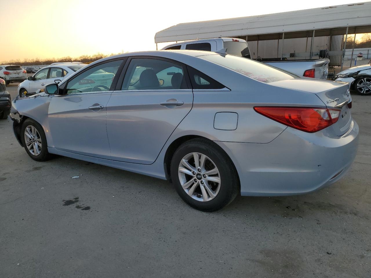 2013 Hyundai Sonata VIN 5NPEB4AC5DH764998 Copart auction photo, front end / side damage thumbnail 2