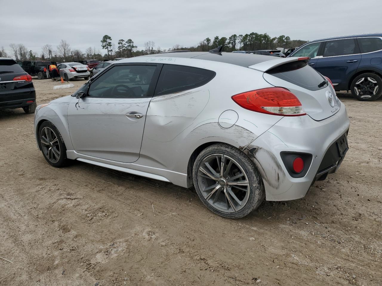 2013 Hyundai Veloster VIN KMHTC6AE1DU106310 Copart auction photo, side / minor dent/scratches damage thumbnail 2
