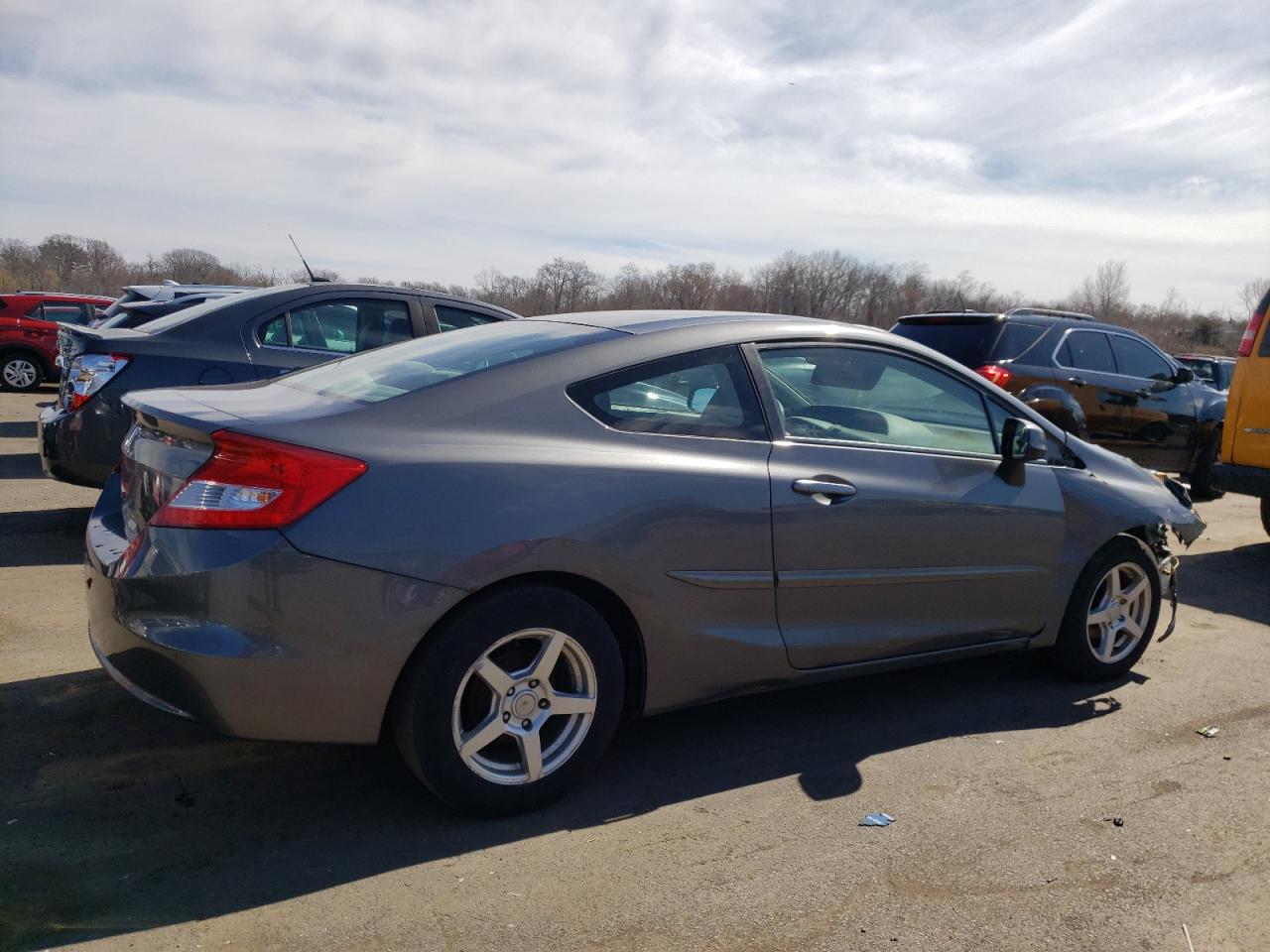 2012 Honda Civic VIN 2HGFG3A57CH522188 Copart auction photo, front end / minor dent/scratches damage thumbnail 3