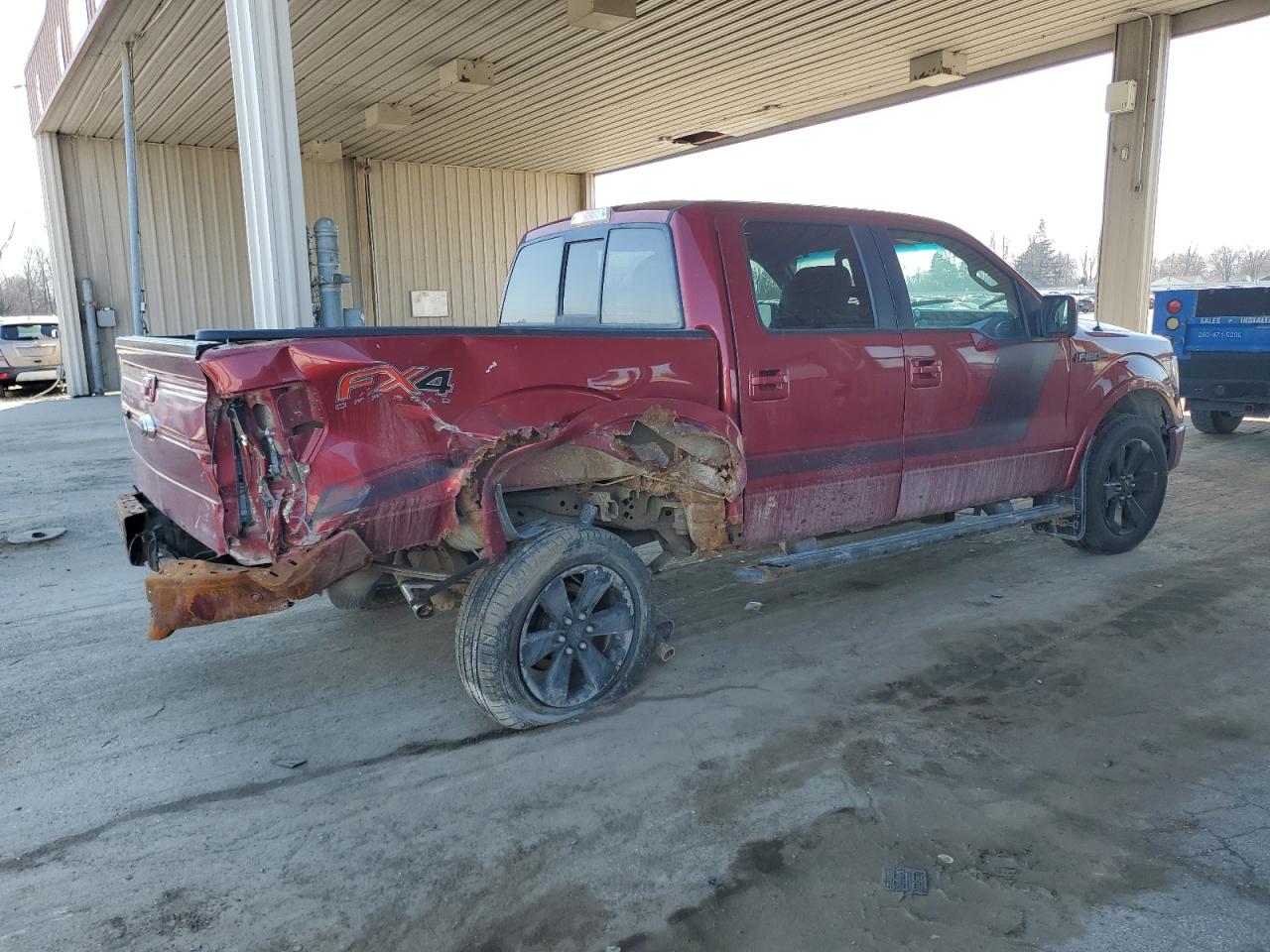 2014 Ford F-150 VIN 1FTFW1ET2EFA39632 Copart auction photo, side / rear end damage thumbnail 3