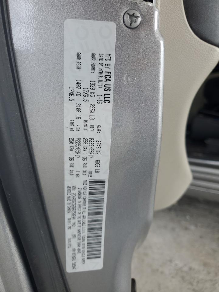 2016 Dodge Caravan VIN 2C4RDGCG8GR250244 Copart auction photo, front end / minor dent/scratches damage thumbnail 15