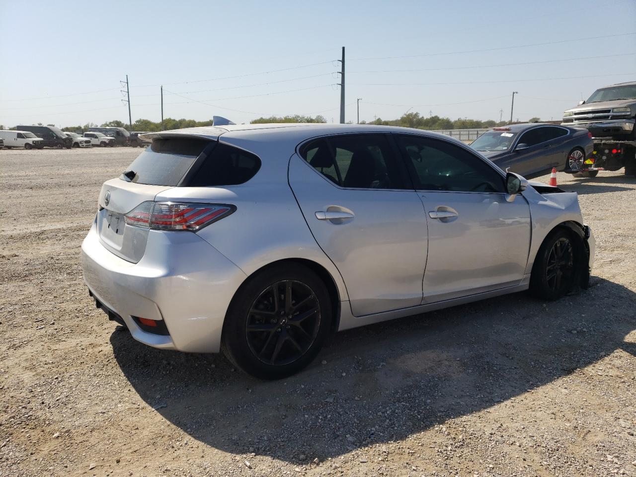 2014 Lexus CT VIN JTHKD5BH9E2186144 Copart auction photo, front end / side damage thumbnail 3