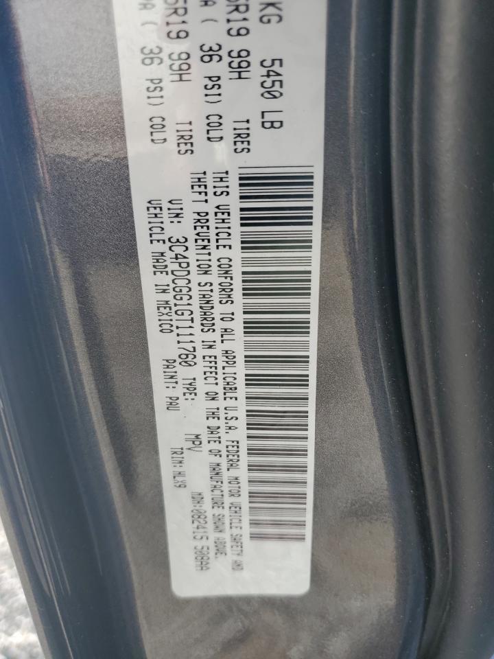 2016 Dodge Journey VIN 3C4PDCGG1GT111760 Copart auction photo, front end damage thumbnail 13