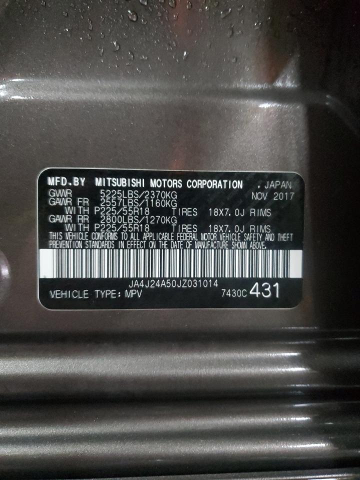 2018 Mitsubishi Outlander VIN JA4J24A50JZ031014 Copart auction photo, front end damage thumbnail 13