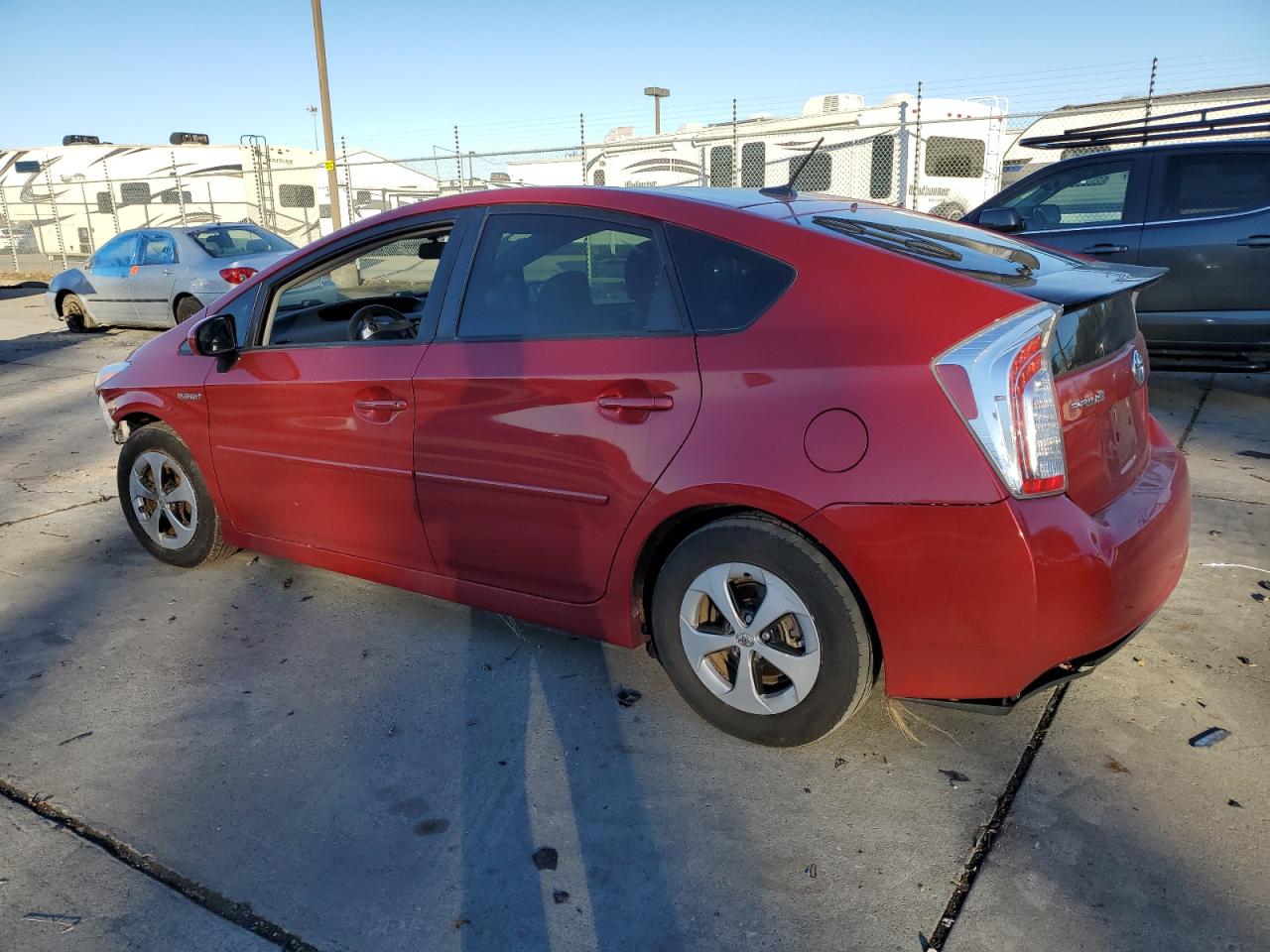 2015 Toyota Prius VIN JTDKN3DU3F0436536 Copart auction photo, front end / rear end damage thumbnail 2